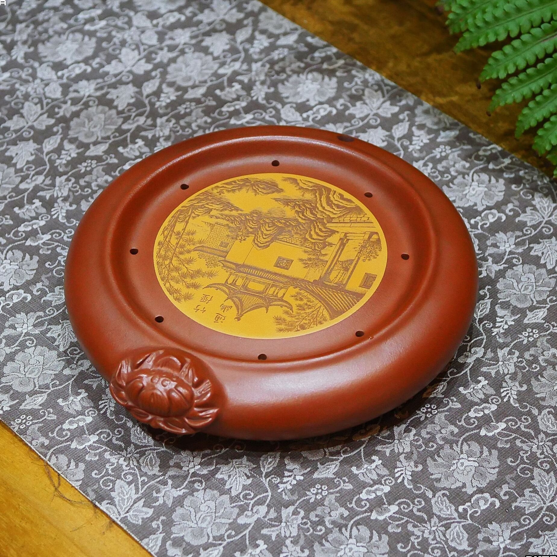 Thuyền Trà Gốm Tử Sa