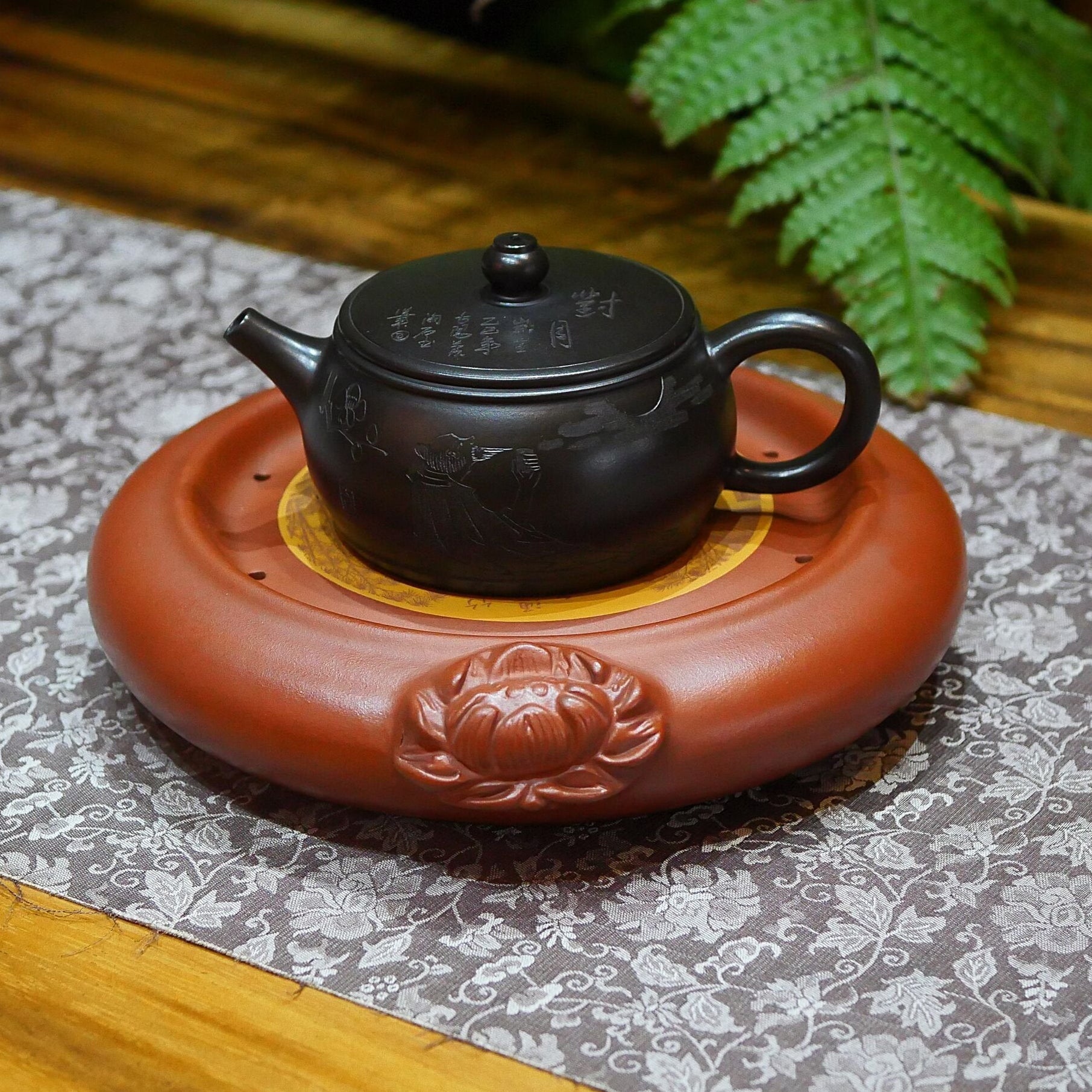 Thuyền Trà Gốm Tử Sa